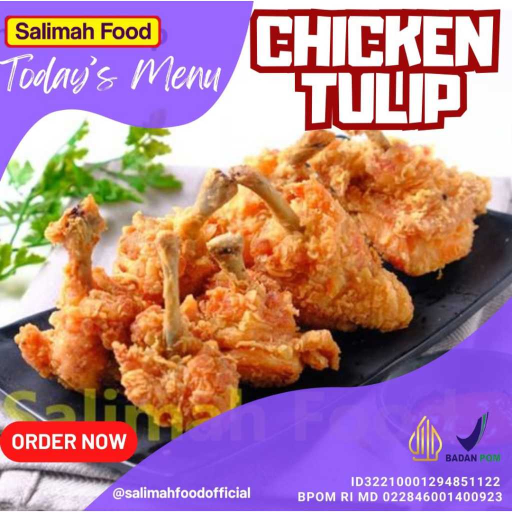 

Chicken Tulip Salimah Food isi 12 pcs 400gr