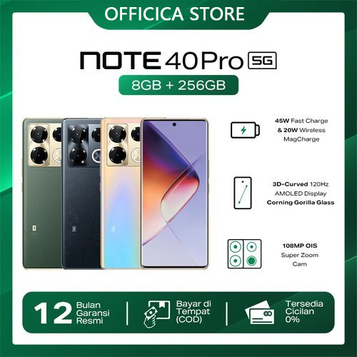 【2024 NEW】INFINlX NOTE 40 PRO 16GB+512GB HD Handphone android 7000mAh 5G HP murah Smartphone 7.5inci