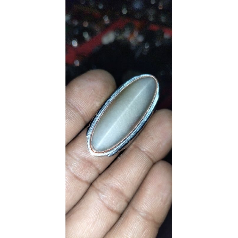 Cincin batu akik pandan kapas super