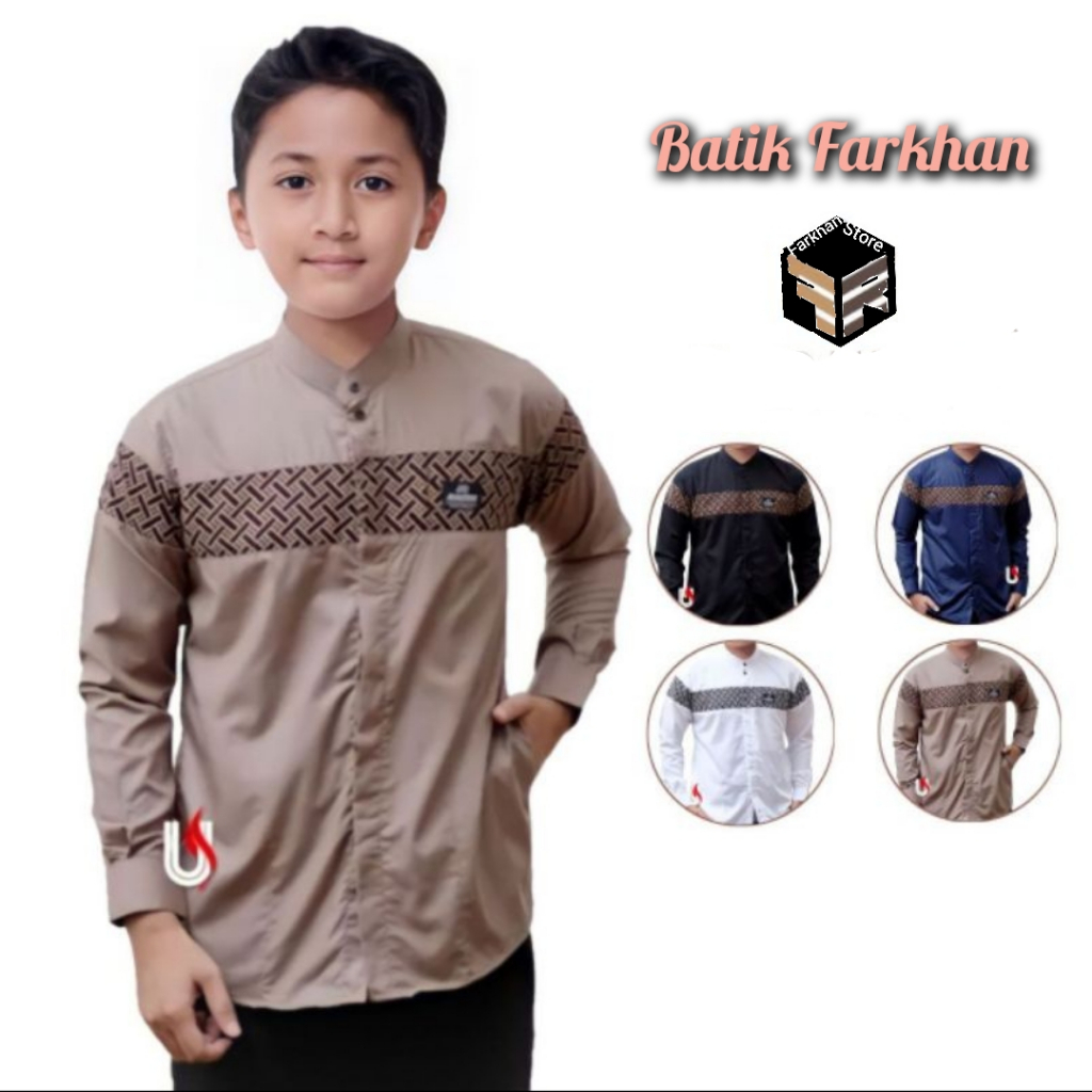 KOKO ANAK LENGAN PANJANG /Hem Kombinasi Batik Terbaru