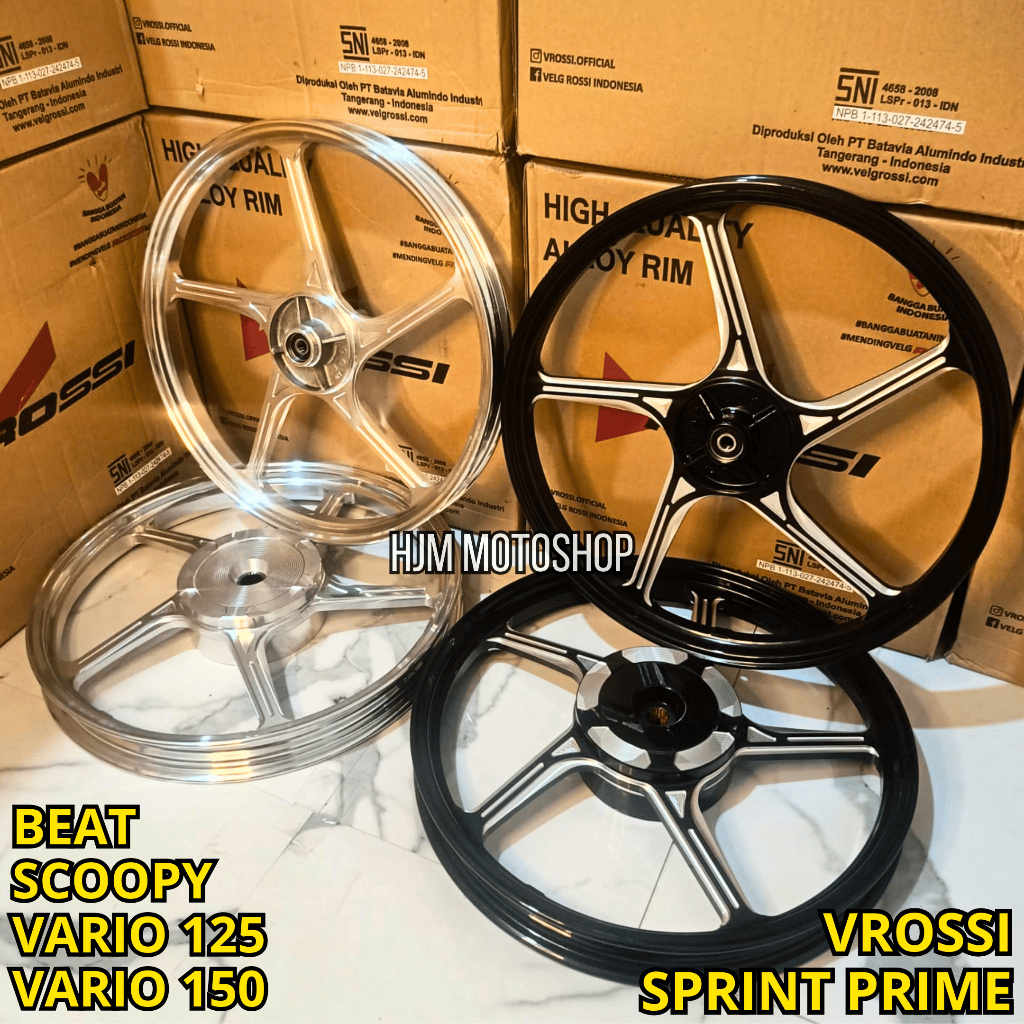 VELG RACING VROSSI SPRINT PRIME BEAT SCOOPY VARIO 110 VARIO 125 VARIO 150 MIO LAMA MIO SOUL MIO SPOR