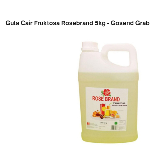 

Gula Cair Fruktosa Rosebrand 5kg - Gosend Grab