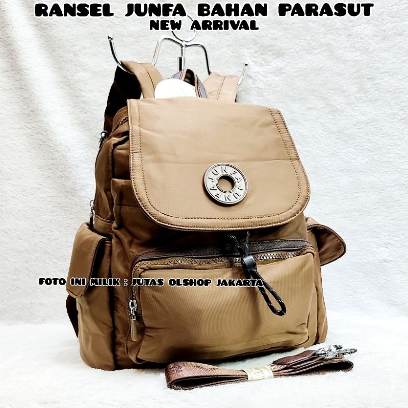 TAS RANSEL JUNFA TERBARU PENUTUP PREMIUM  K2524-558 BAHAN PARASUT