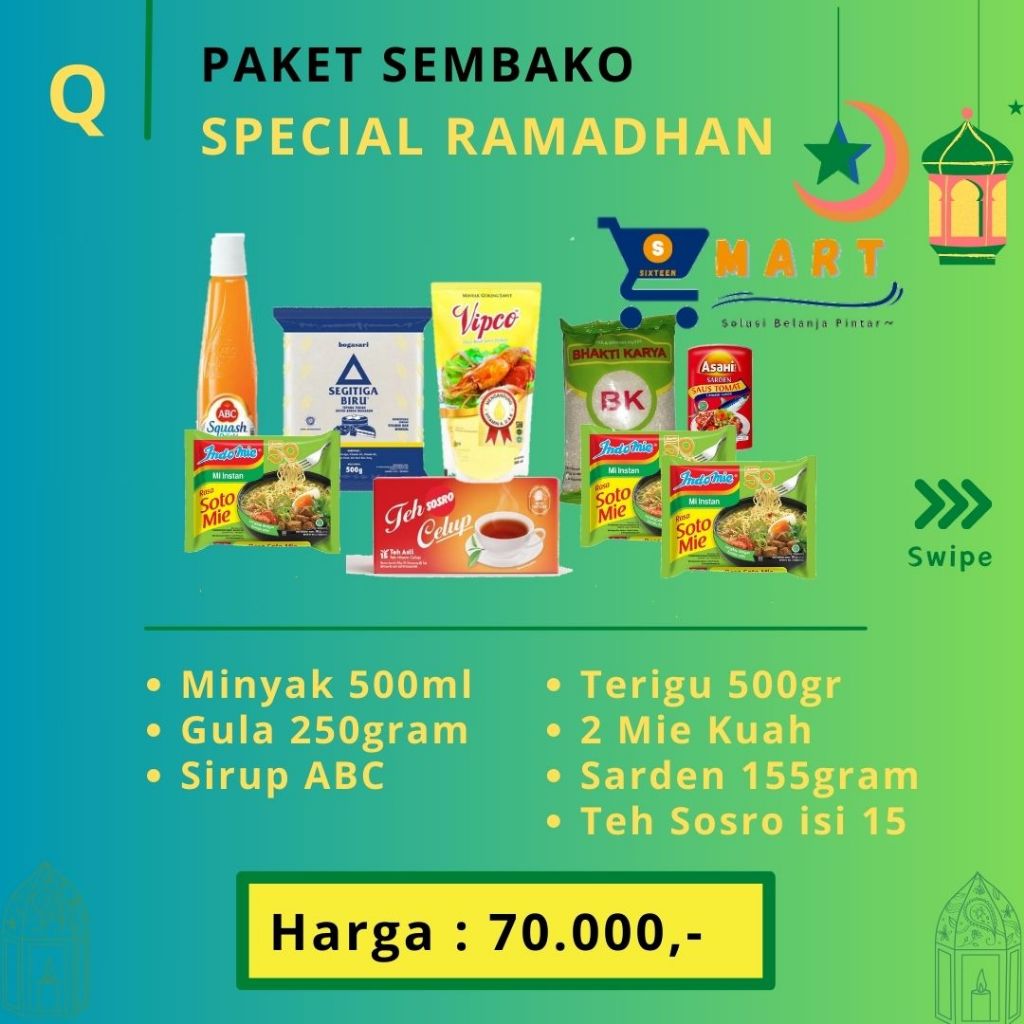 

Paket Sembako Ramadhan Q / Paket Sembako Murah