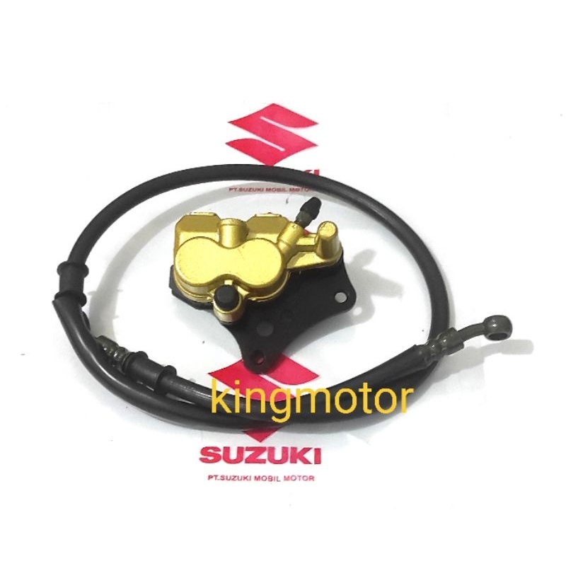 kaliper depan+selang rem depan suzuki Shogun 125 fl,shogun 125 sp,shogun rr,shogun nr