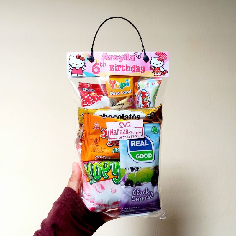 

Hampers Snack Mini 6.000 | Hampers Snack Ulang Tahun | Souvenir Snack | Hampers Lebaran | Snack Ulang Tahun | Souvenir Tasyakuran | Snack Agustusan | Hampers Snack Murah | Hampers Snack