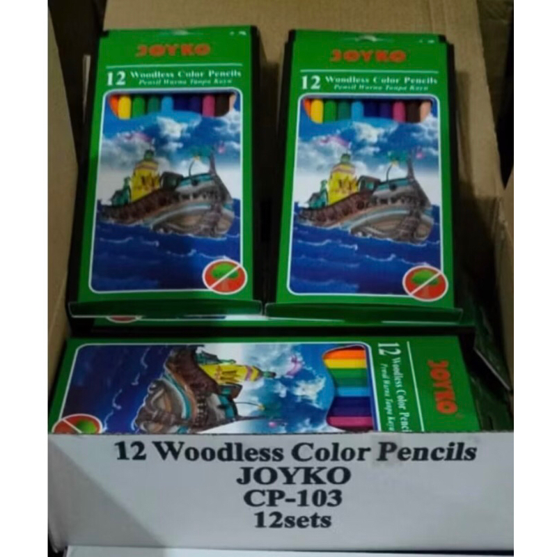 

1set JOYKO pensil warna 12warna panjang // Pensil warna Joyko
