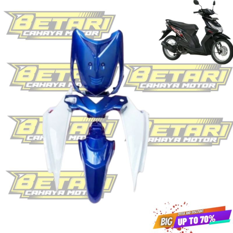 COVER FULL BODY HALUS BEAT KARBU LAMA BIRU PUTIH 2010-2012