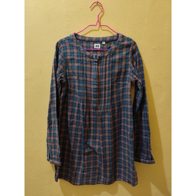 Tunik Flanel Uniqlo