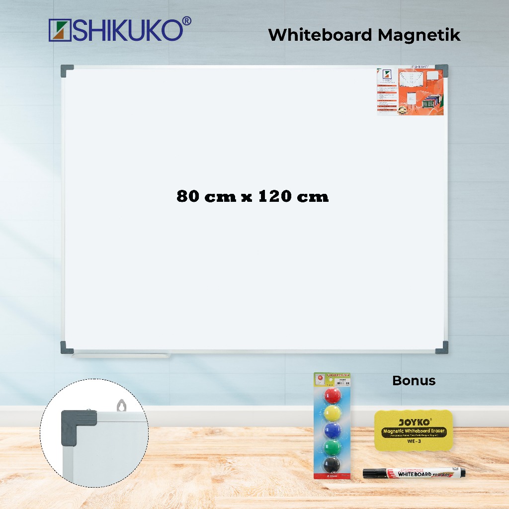 

Papan Tulis Whiteboard Magnet Papan Tulis 80 cm x 120 cm