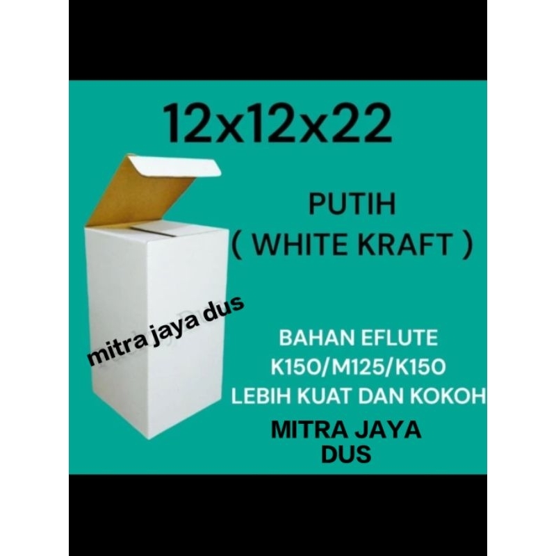 

kardus packing PUTIH 12X12X22