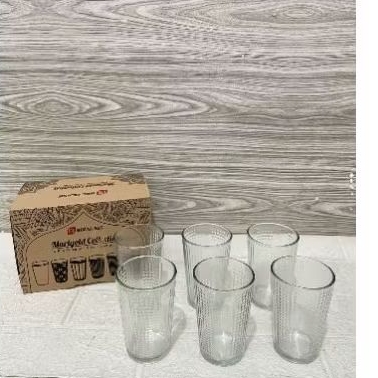 gelas kaca setengah lusin (6pcs)
