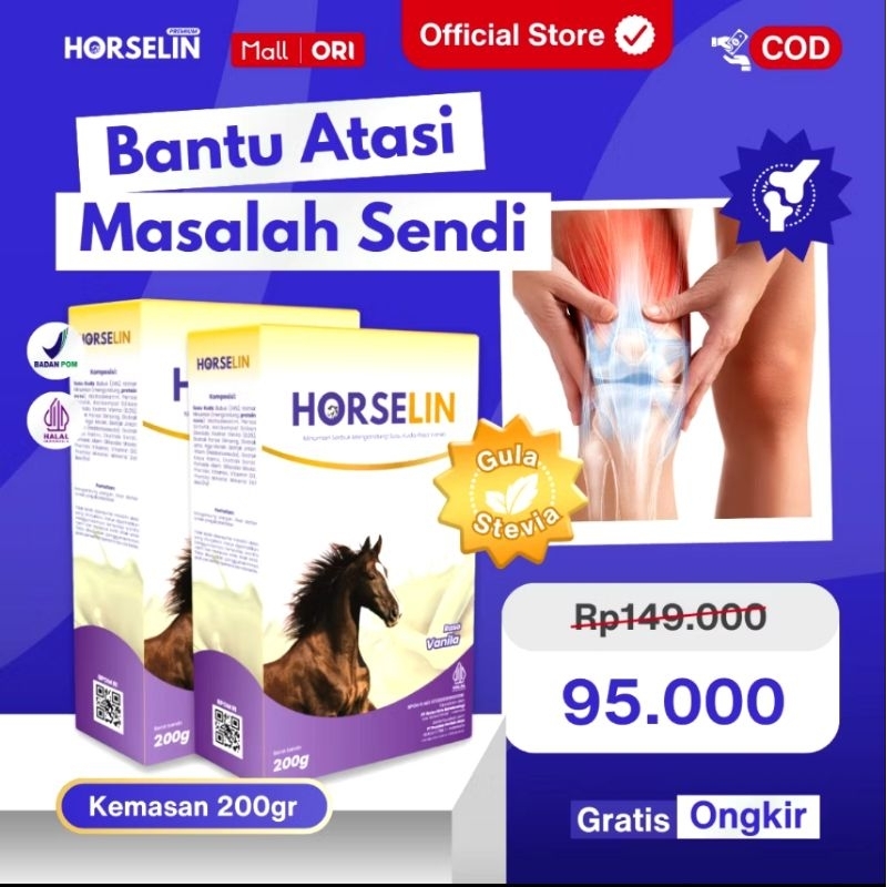 

Horselin Susu Kuda Kemasan 200g