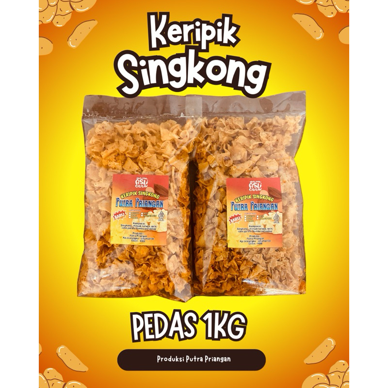 

KERIPIK SINGKONG PEDAS 1KG