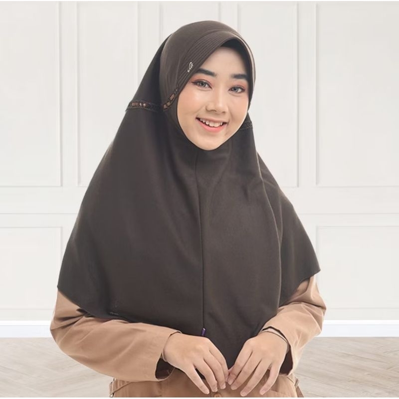 Kerudung Rabbani Innova warna coklat size M
