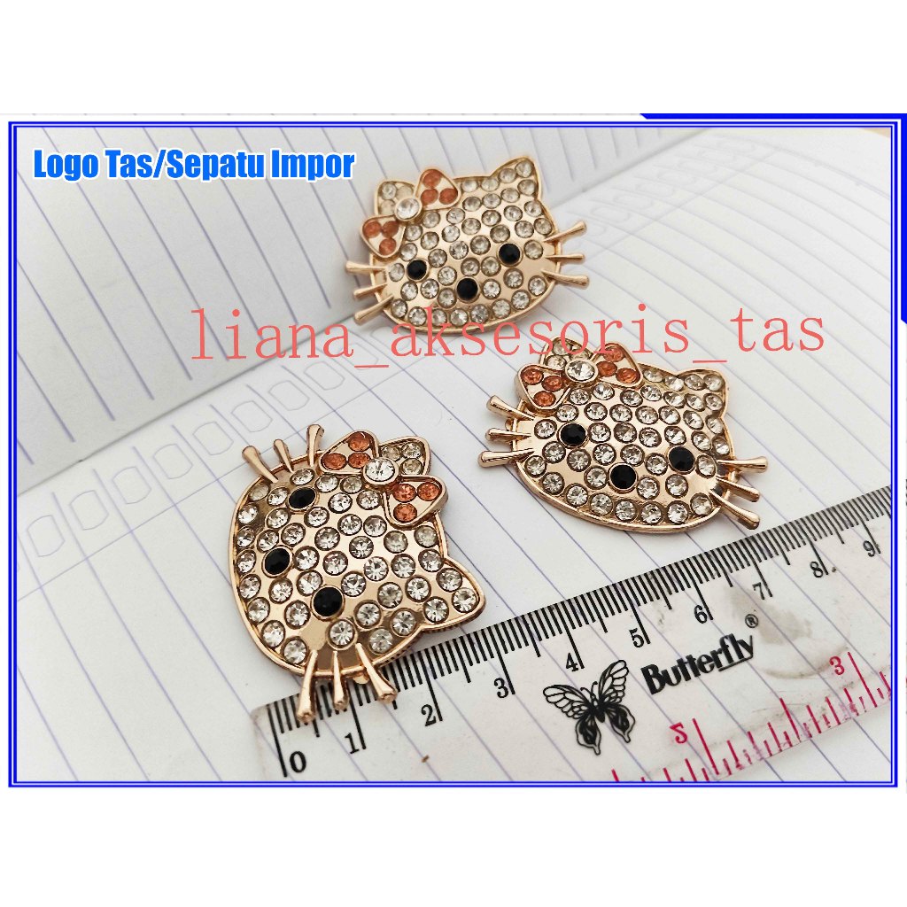 AKSESORIS TAS (isi 1 biji) ukuran 3,5cm LOGO SEPATU - AKSESORIS SEPATU UNTUK HIASAN SEPATU - HIASAN 