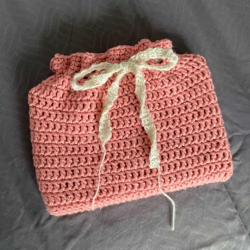 

ribbon drawstring book sleeve