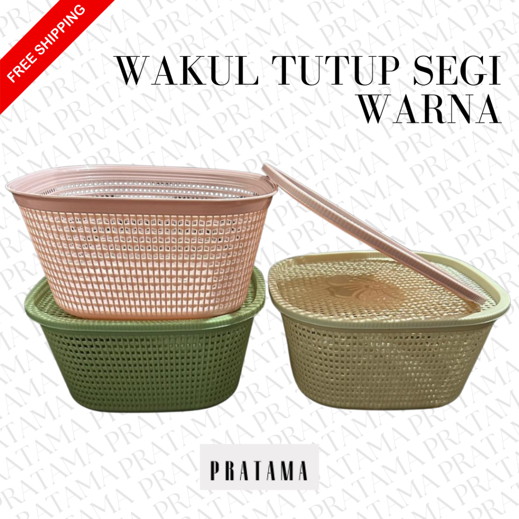 Wakul / Wakul Souvenir / Wakul Plastik / Wakul Tutup Segi WARNA