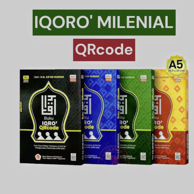 Iqro Milenial QRcode Ukuran A5