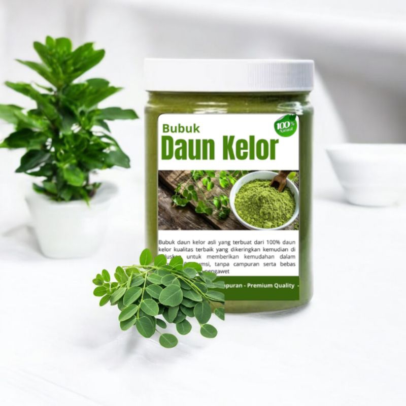 

250Gr Daun Kelor Moringa Bubuk Murni Tanpa Campuran- Serbuk Kelor Asli Moringa Powder - Rempah Rimpang Jsr - Zaidul Akbar Resep Herbal Bahan Spices