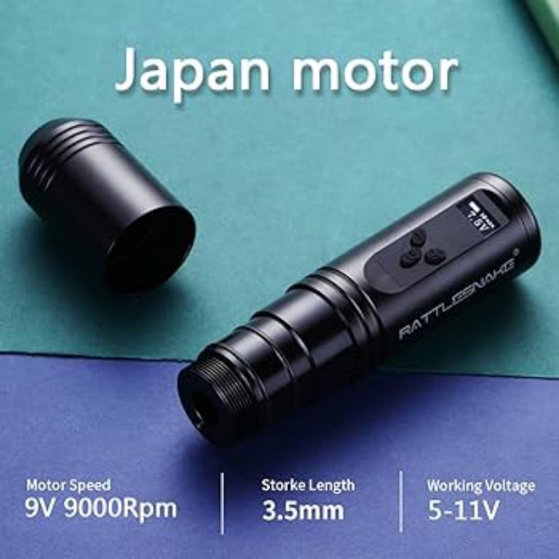 mesin tato pen wireless murah RATTLESNAKE tattoo machine
