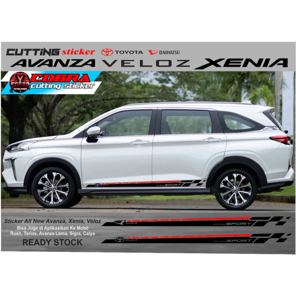 STICKER STIKER MOBIL BODY SAMPING AVANZA XENIA 2022 2023 VELOZ 2022 2023