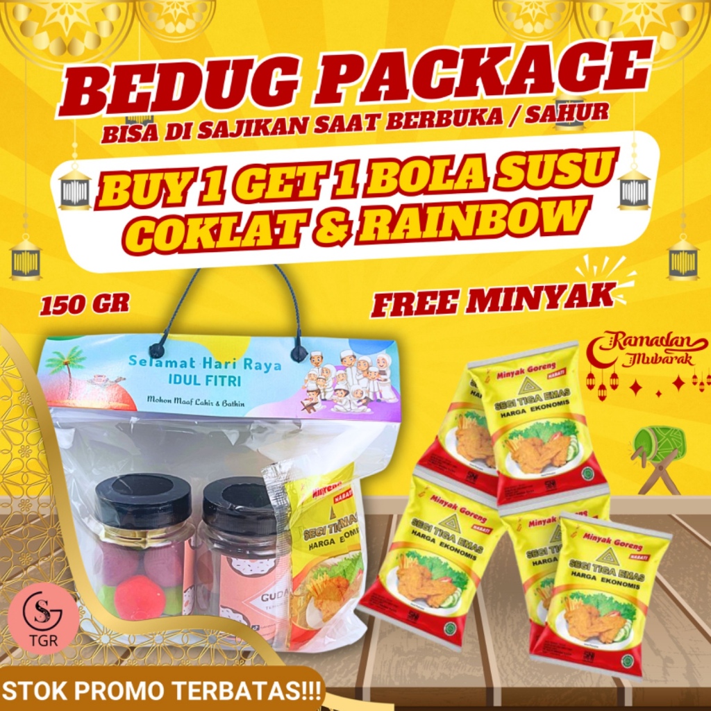 

[BEDUG PACKAGE] BOLA SUSU BUY 1 GET 1 COKLAT & RAINBOW FREE MINYAK