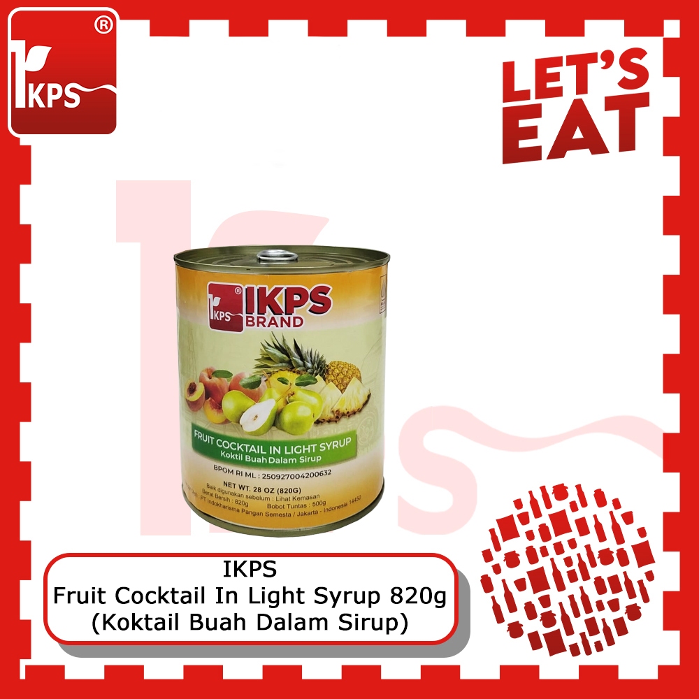 

Fruit Cocktail In Light Syrup 820g "IKPS Brand" / Koktail Buah Dalam Sirup / Buah Campur
