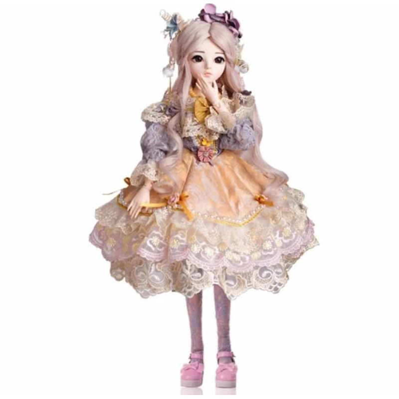 BJD Doll Boneka Fairy Tinggi 60 Cm Full Set