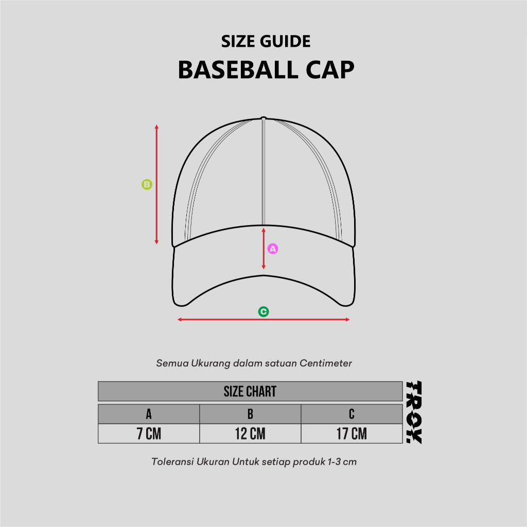 Troy Company Polo Cap Black Troyco Ssy - Topi Baseball Hitam BC 2482