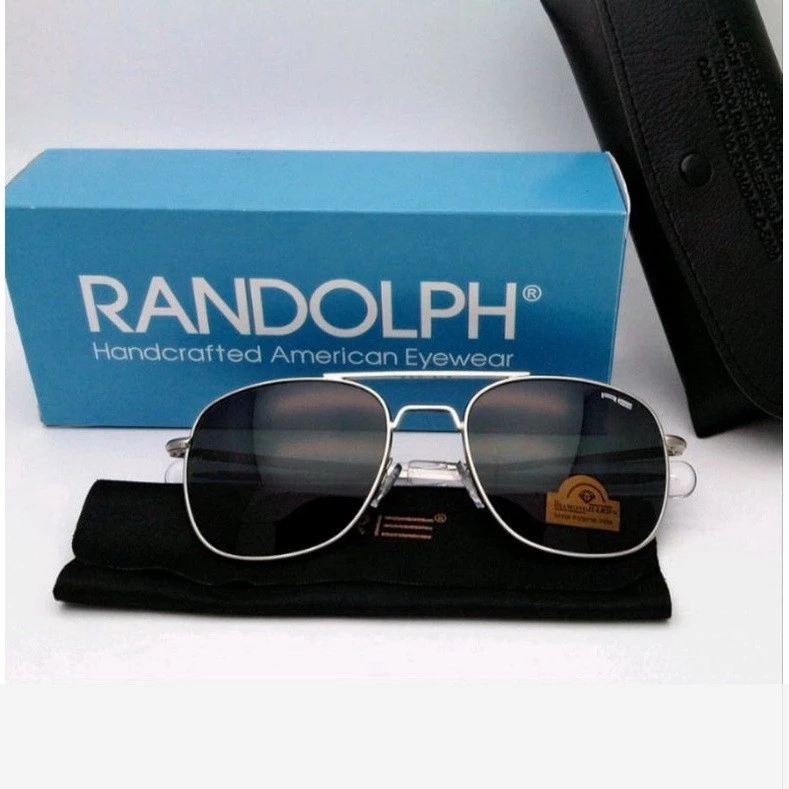 Kacamata pilot Randolph engineering original - Silver Second