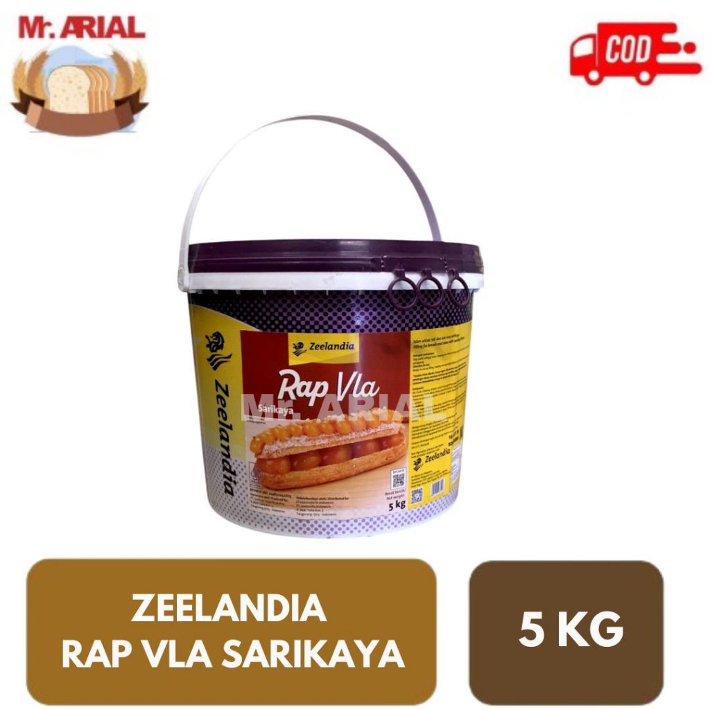 

Zeelandia Rap Vla Sarikaya 5kg / Pasta Sarikaya / Selai Sarikaya / Filling Jam Srikaya 5kg