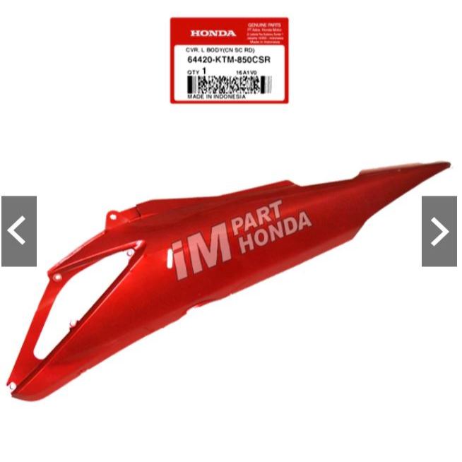 64420-KTM-850CSR Cover Body Kiri Supra X 125 Batman Fi Merah Maron Marun
