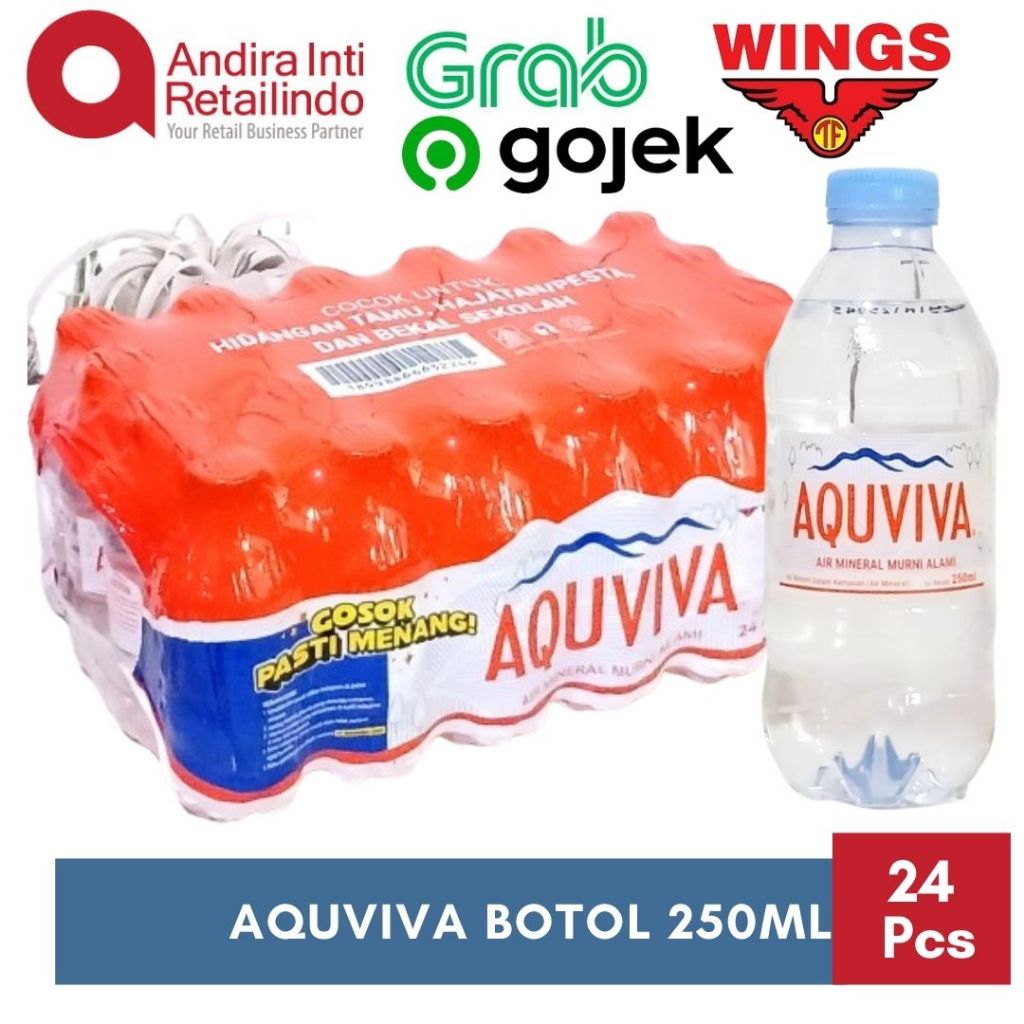 

AQUVIVA Air Mineral Murni Alami Botol Kartonan 250ml x 24pcs - ONLY INSTAN