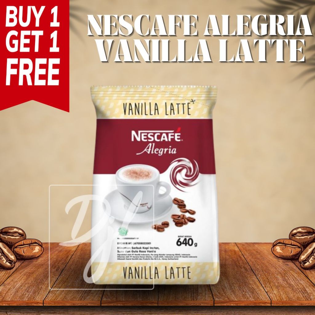 

(BUY 1 GET 1) Nescafe Alegria Vanilla Latte 640 Gr