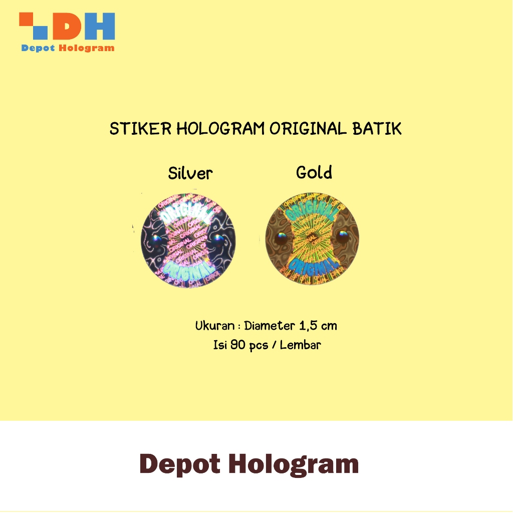 

Paket 5 Lbr Stiker Hologram Original Batik SILVER Uk.D. 1,5 cm - Segel rusak sarang lebah (5 Lbr)