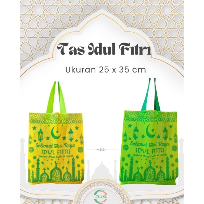 

(Isi 12 pcs) Lusinan Tas Goodiebag Lebaran 25x35