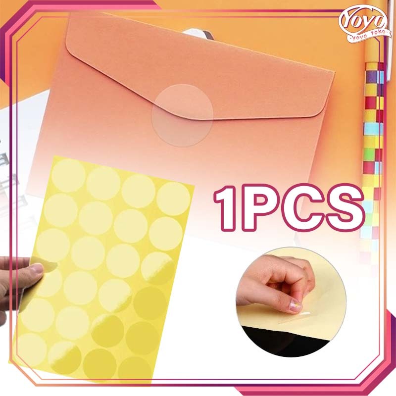 

2/3cm 1000pcs Sticker Vinyl Transparan Sticker Bening Bulat Segel Sticker Sticker Vinyl Bulat