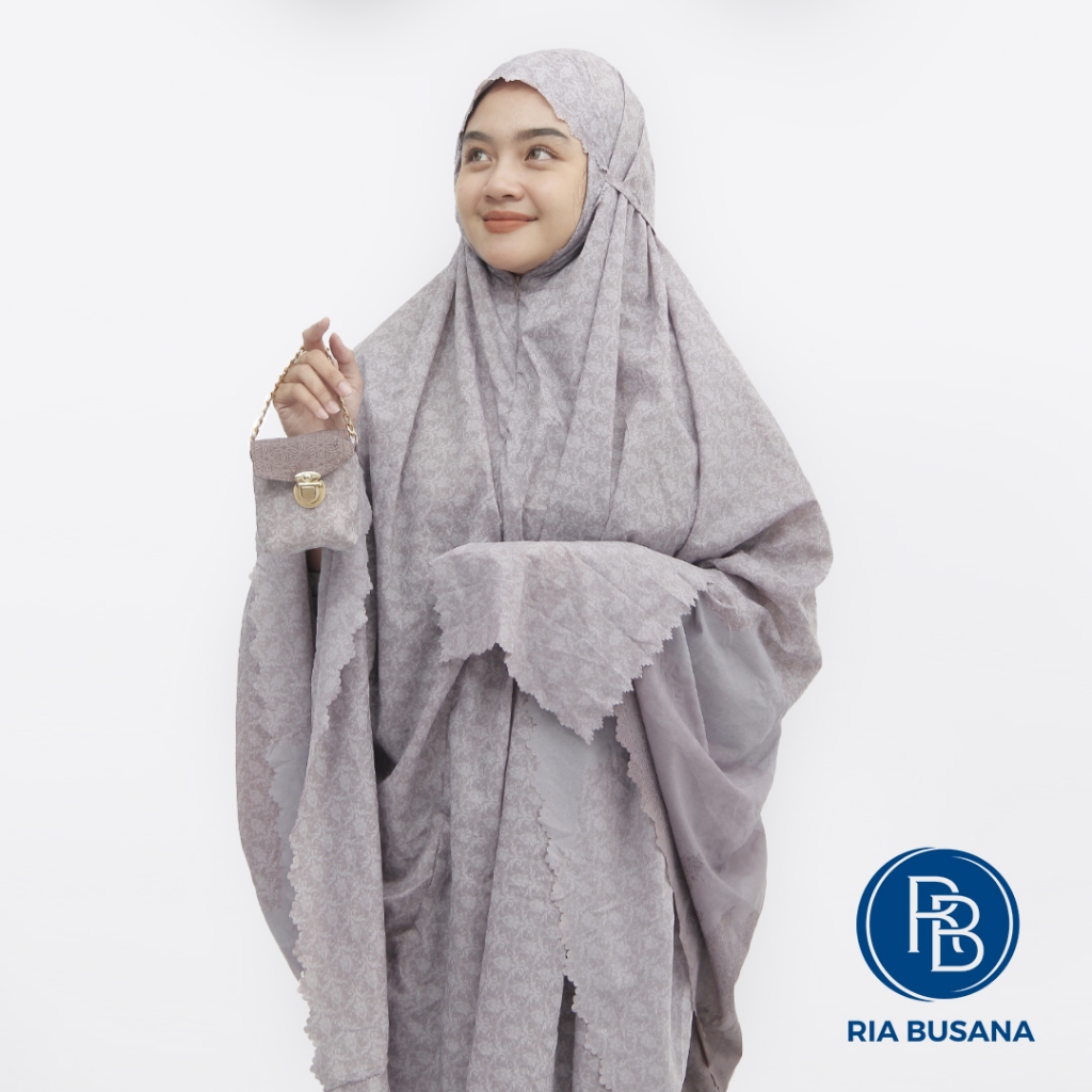 Ria Busana - Elnia - Mukena Traveling Mini Parachute Motif Abstrak Art. ELYA-TRAVELINGLASER