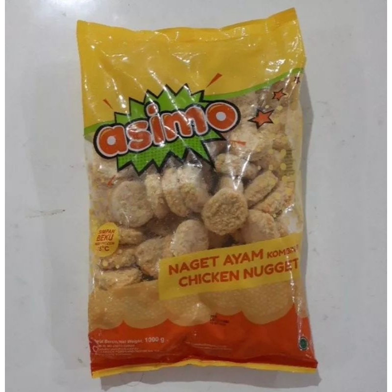 

Asimo Naget Ayam Kombinasi 1 Kg Halal Chicken Nugget