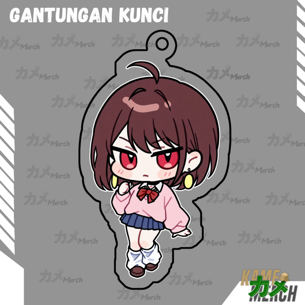 KeyChain / Gantungan Kunci / Ganci Anime waifu Dandadan / Biji Hilang Momo Ayase