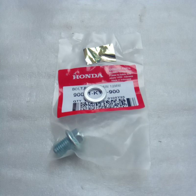 Baut & Ring Pembuangan Oli Honda CRF150L Verza150 New Megapro Original