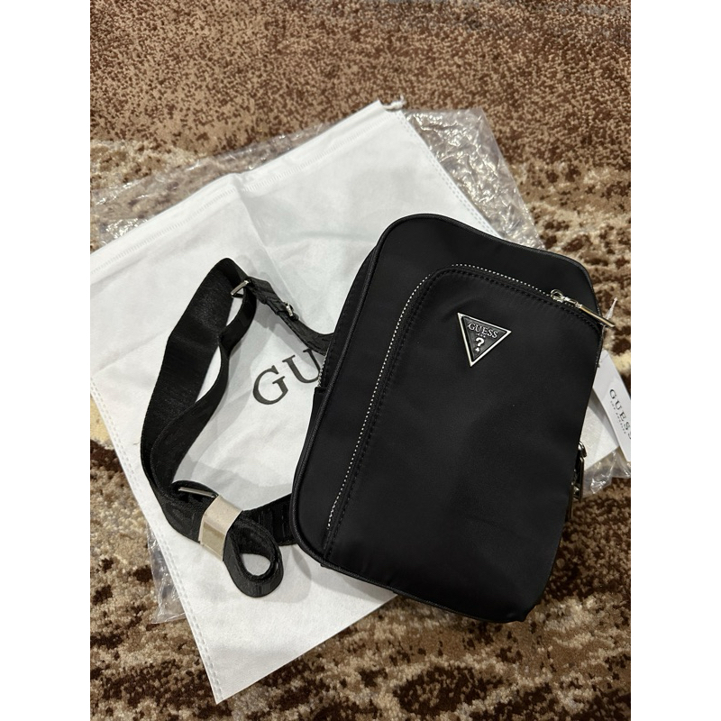 GUESS Waistbag Black Polos 100% Original