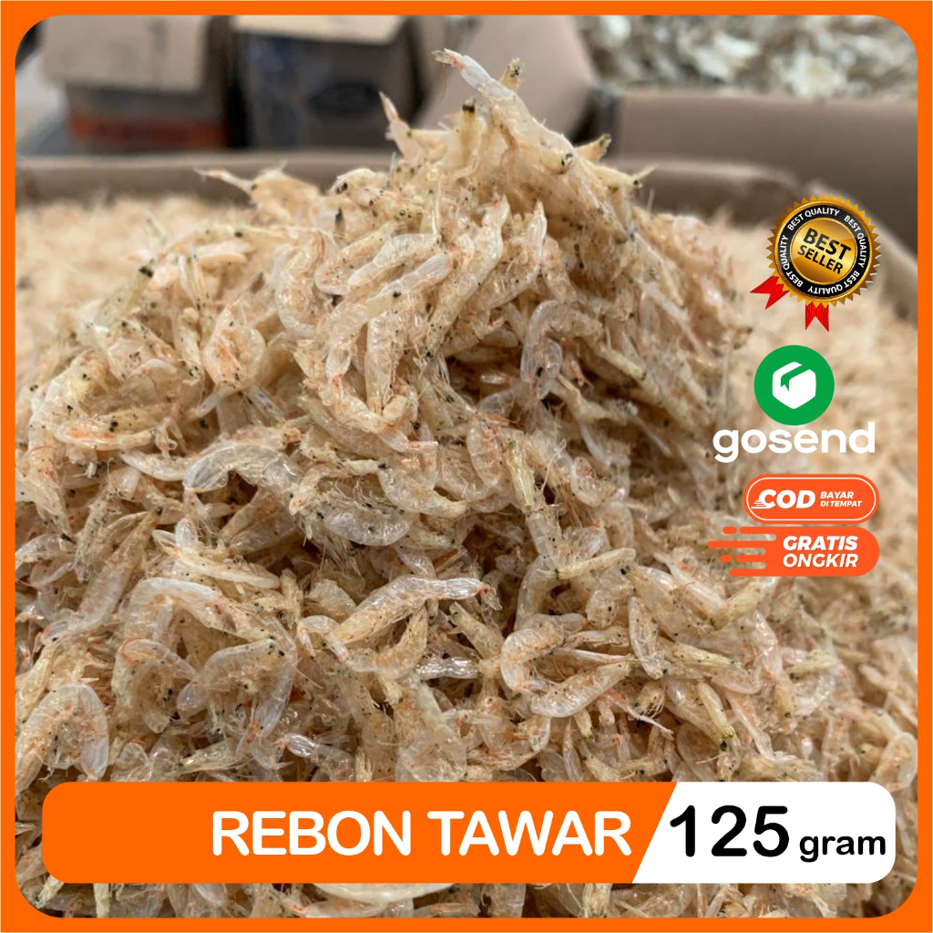

Udang RebonTawar Kering Super Packing Plastik Vakum 125 Gram