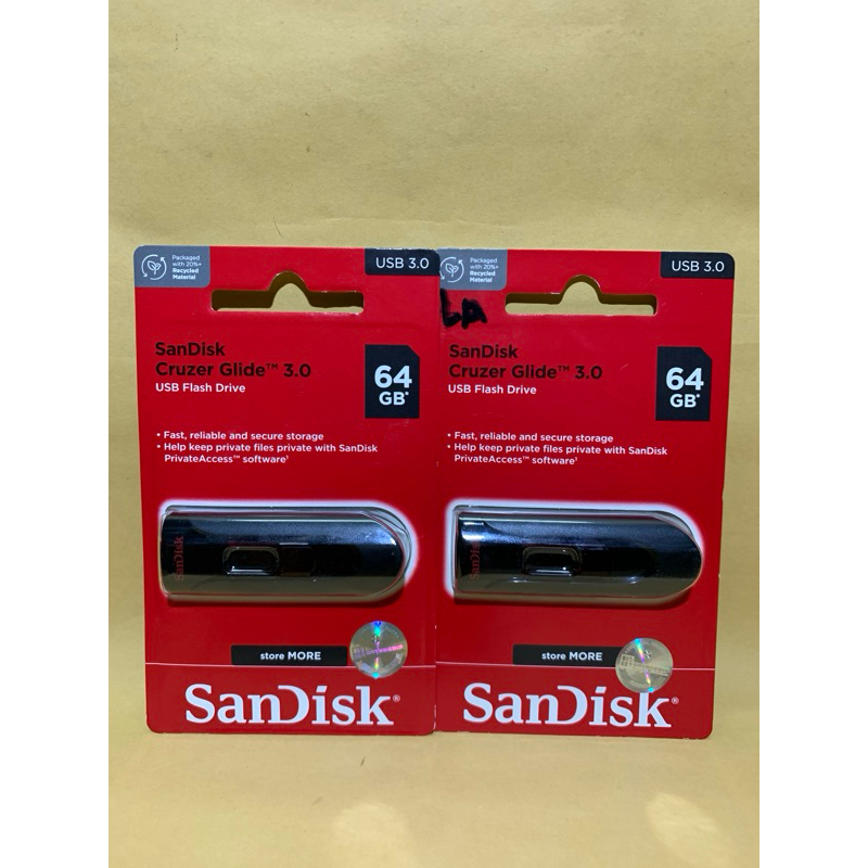 Flashdisk Sandisk Cruzer Glide 64GB Original 100%