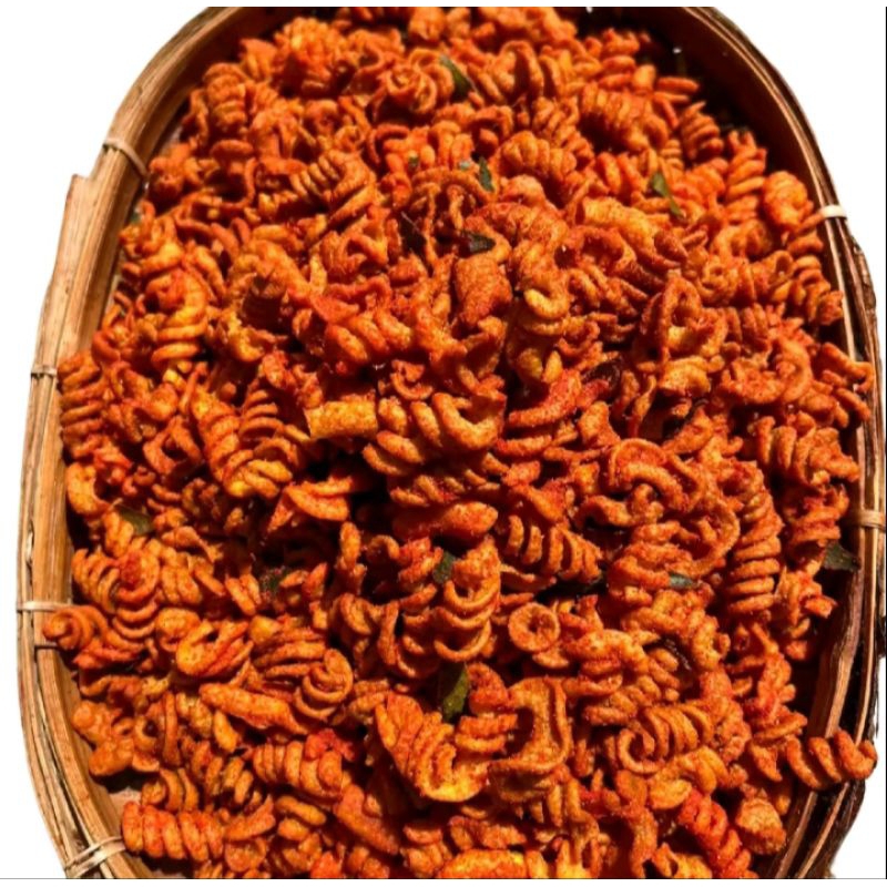 

Makroni Spiral Pedas Gurih Cemilan 500gr