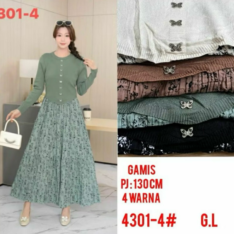 Gamis Plisket Rajut Import by Zara woman