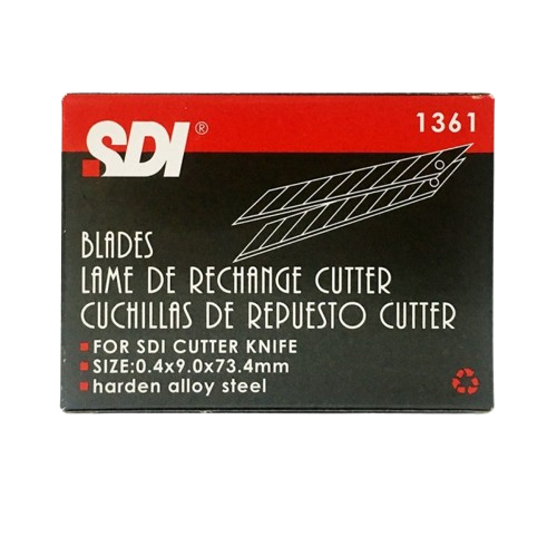 

Isi Cutter / Spare Blades SDI No. 1361 (9 mm, 30 Derajat)