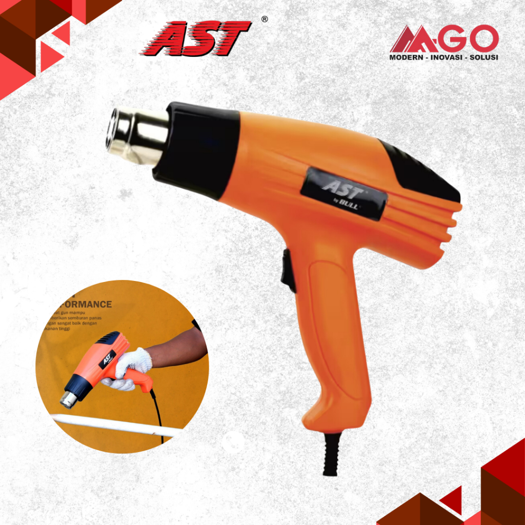AST Heat Gun / Hot Gun / Mesin Pemanas / Hot Air Gun 900 Watt
