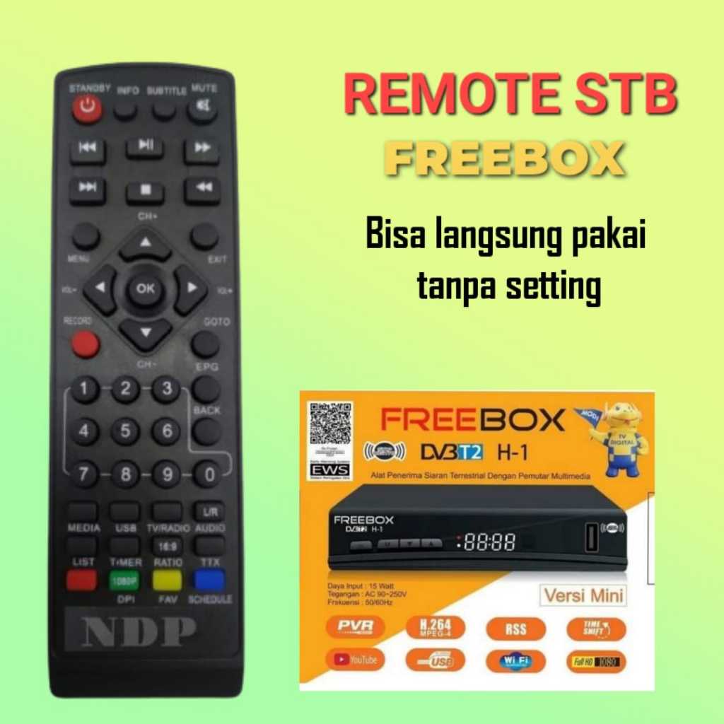 Remot Untuk Set Top Box FREEBOX